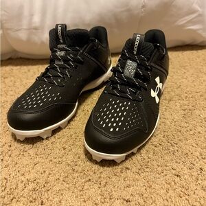 Under Armour Kids Black and White Athletic Sneakers